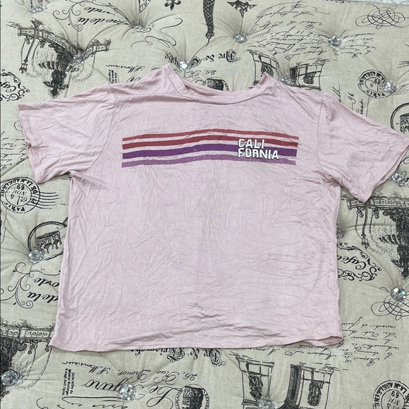 Cali Vibes Pink Short Sleeve Tee - Picture 1 of 5